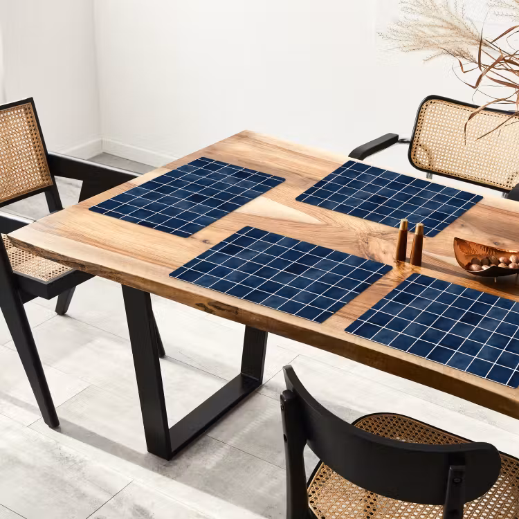 Tegel - Modern - Blauw Placemat vinyl groot 368 -zzsfeer4_Kitchenyeah-website