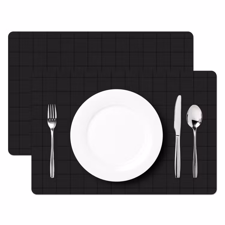 Tegels - Patroon - Mat - Zwart Placemat vinyl groot 368 -zzsfeer2_Kitchenyeah-website