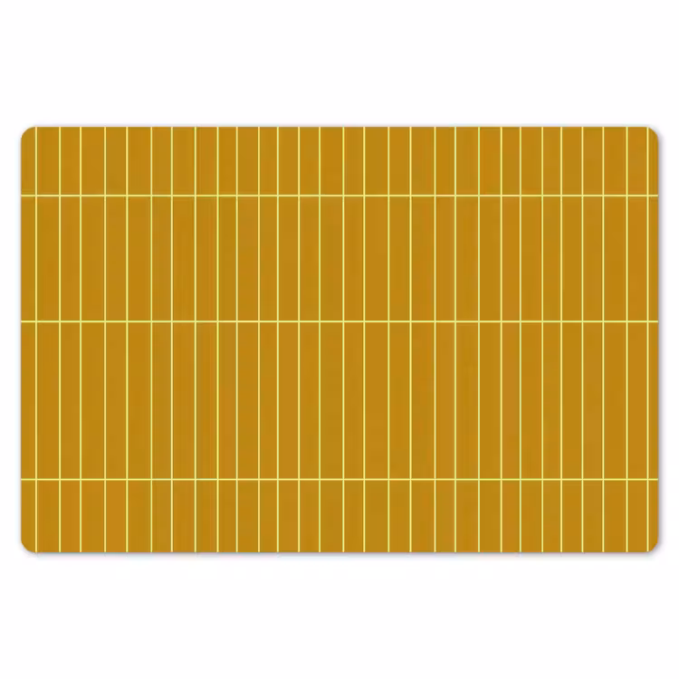 Tegels - Verticaal - Mosterdgeel Placemat vinyl groot 368 -zzsfeer1_Kitchenyeah-website