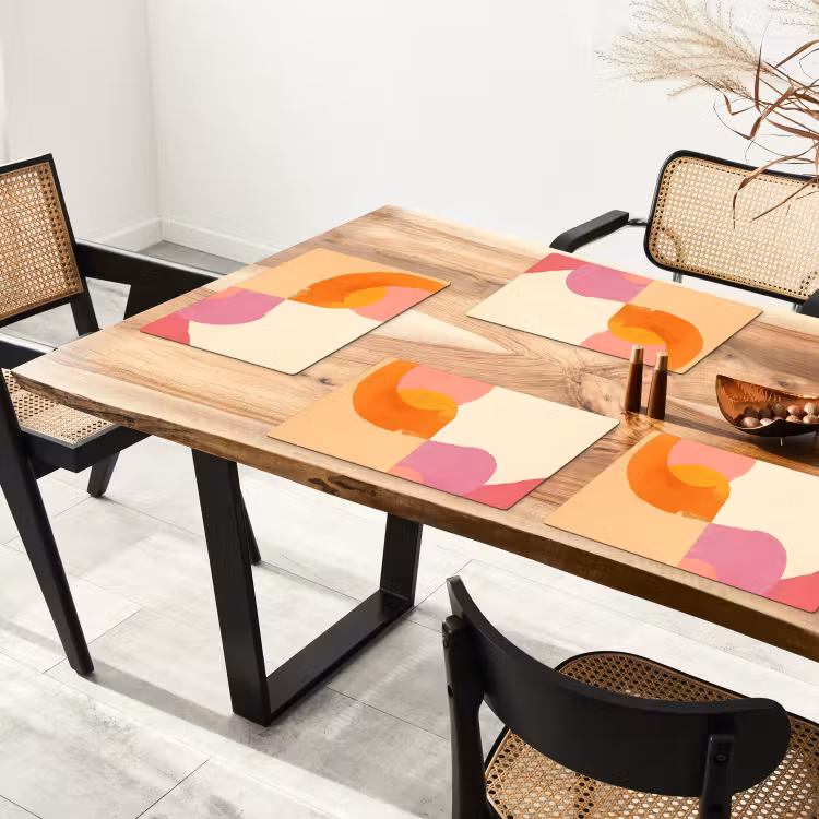 Vormen - Abstract - Kleurrijk Placemat vinyl groot -zzsfeer4_Kitchenyeah-website