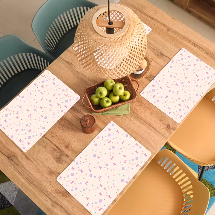 Vormen - Zalmroze - Patroon Placemat vinyl groot 368 -zzsfeer5_Kitchenyeah-website