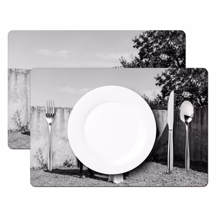 Vrouw - Paard - Artistiek Placemat vinyl groot -zzsfeer2_Kitchenyeah-website