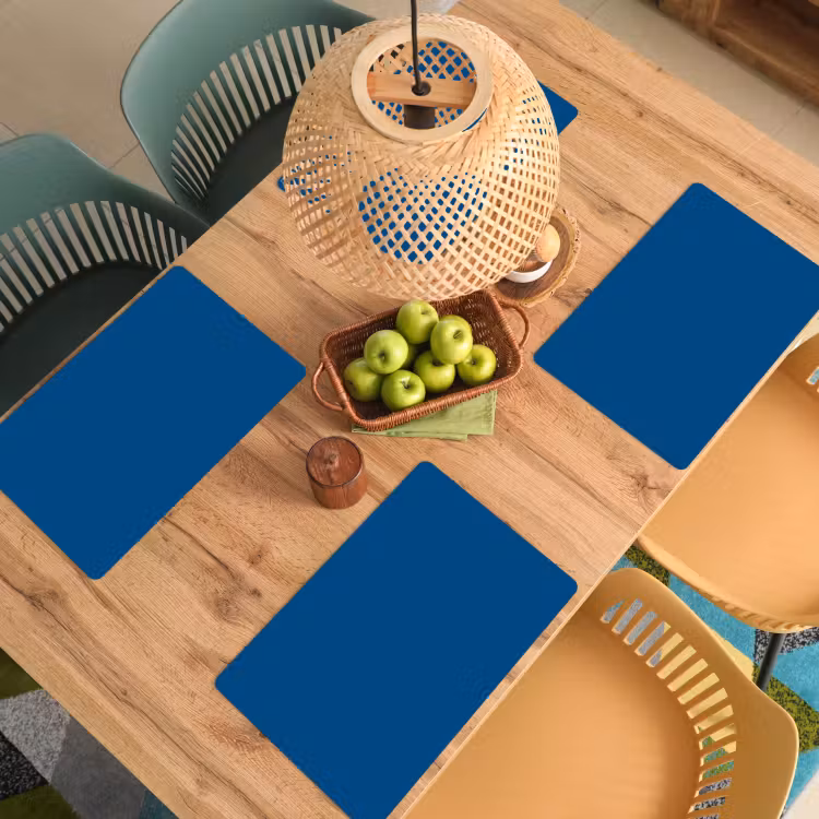 Free - Groove - Blauw Placemat vinyl groot 368 -zzsfeer5_Kitchenyeah-website