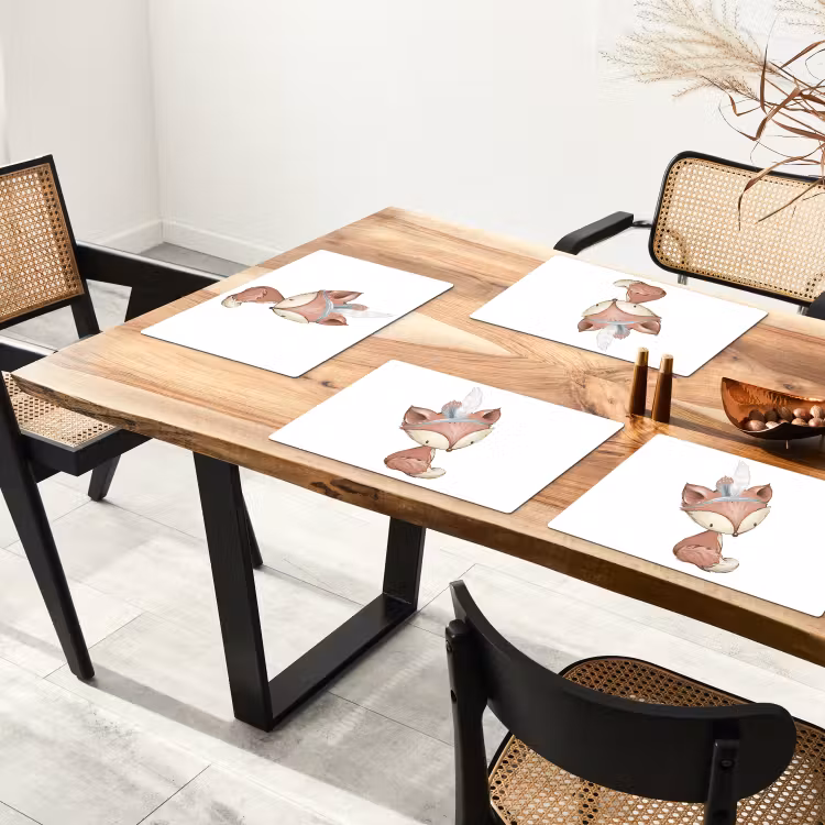 Vos - Dier - Bosdieren Placemat vinyl groot -zzsfeer4_Kitchenyeah-website