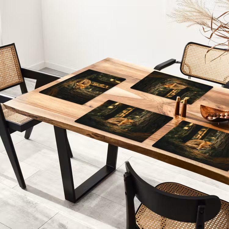 Vos - Bos - Slapen Placemat vinyl groot -zzsfeer4_Kitchenyeah-website