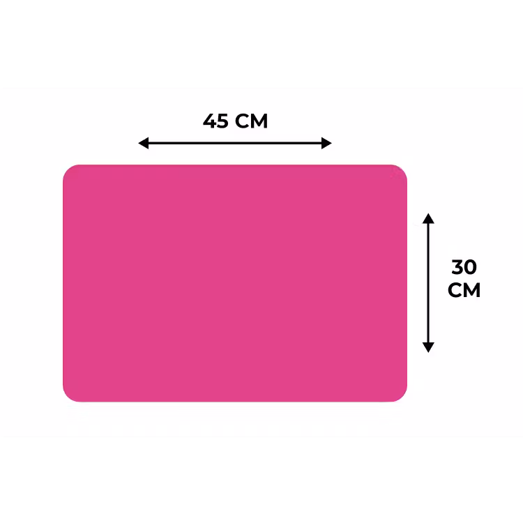 Fuchsia - Neon - Kleuren Placemat vinyl groot 368 -specs