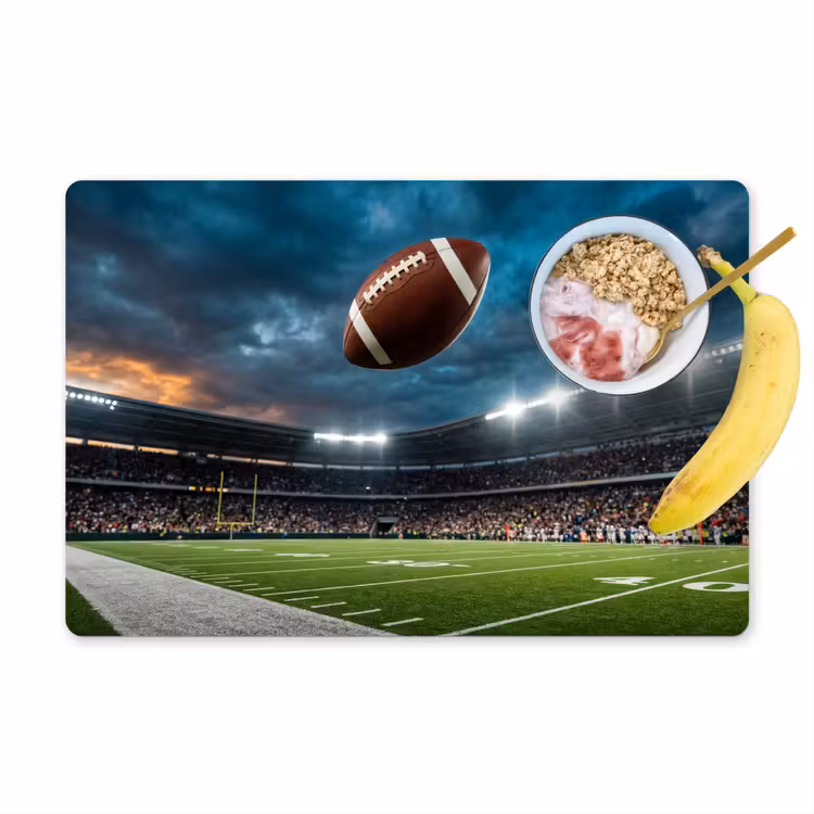 Football - Bal - Stadion - Sport Placemat vinyl groot -zzzproduct_Kitchenyeah-website