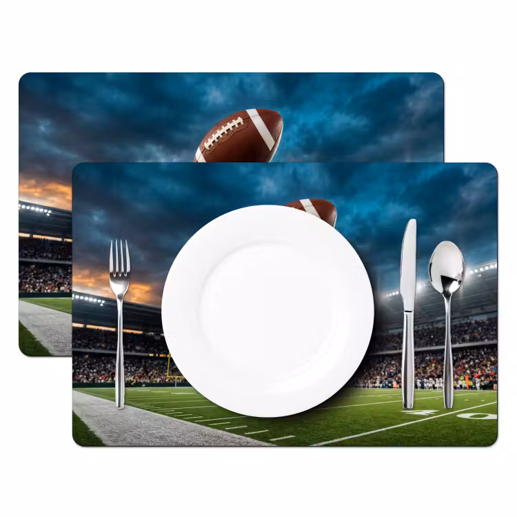 Football - Bal - Stadion - Sport Placemat vinyl groot -zzsfeer2_Kitchenyeah-website