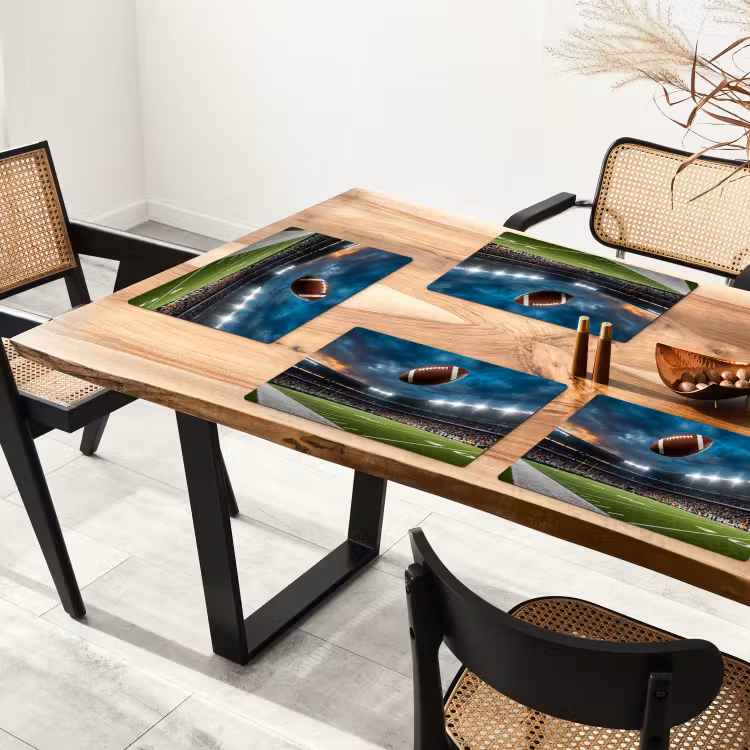 Football - Bal - Stadion - Sport Placemat vinyl groot -zzsfeer4_Kitchenyeah-website