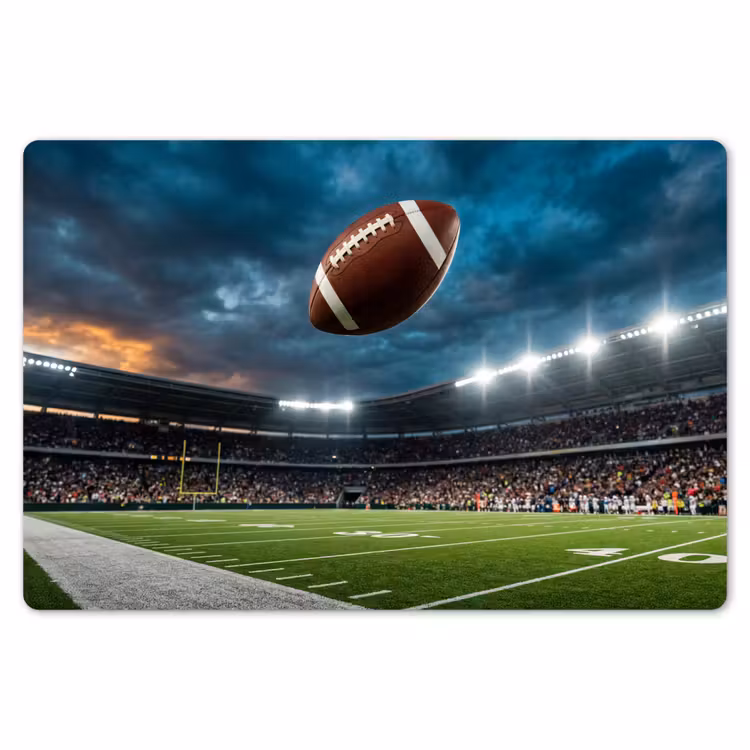 Football - Bal - Stadion - Sport Placemat vinyl groot -zzsfeer1_Kitchenyeah-website