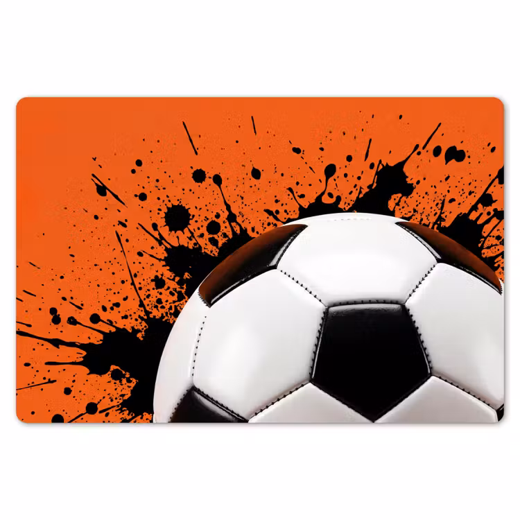 Voetbal - Verf - Sport - Oranje Placemat vinyl groot -zzsfeer1_Kitchenyeah-website