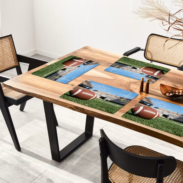 Football - Veld - Stadion - Sport Placemat vinyl groot -zzsfeer4_Kitchenyeah-website