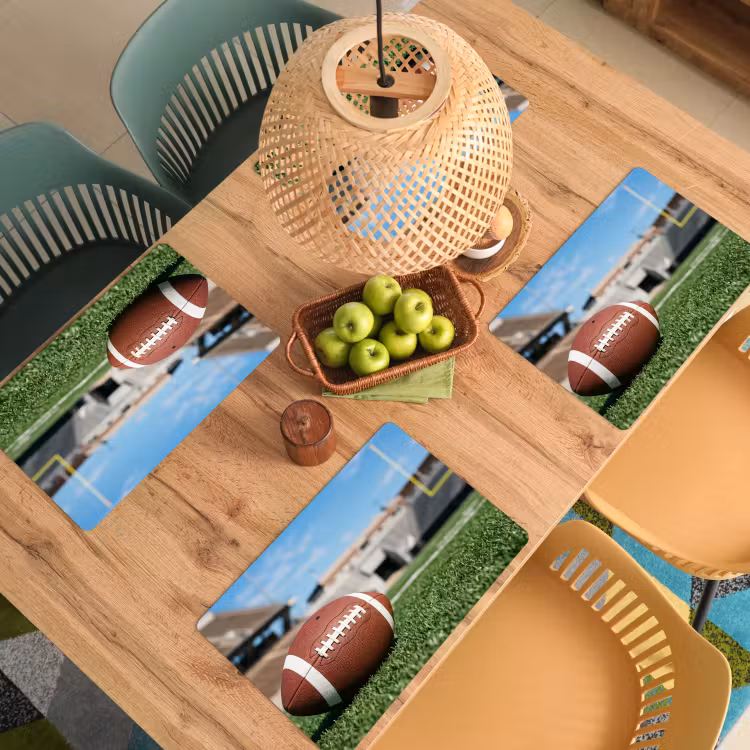 Football - Veld - Stadion - Sport Placemat vinyl groot -zzsfeer5_Kitchenyeah-website