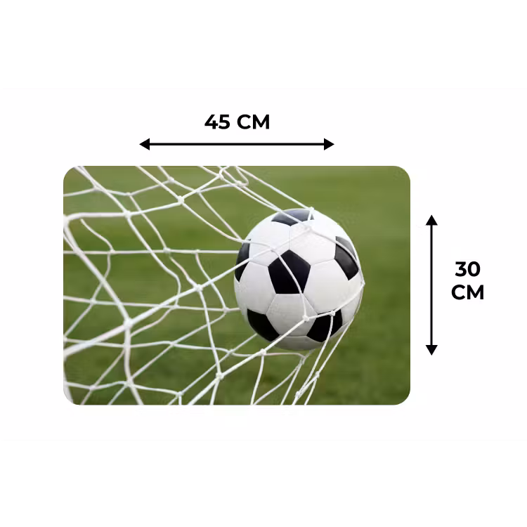 Voetbal - Goal - Net - Sport Placemat vinyl groot -specs
