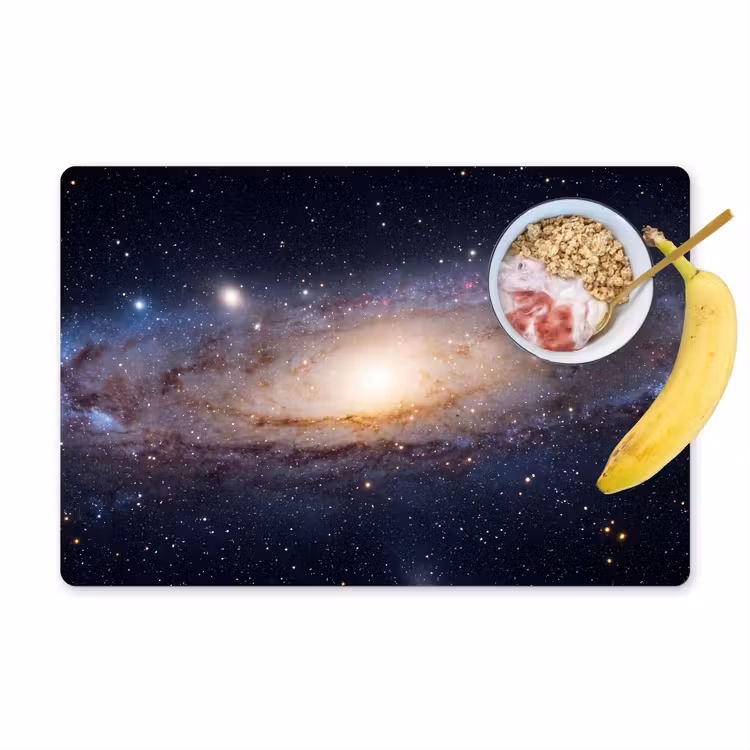 Tischset - 6 Stück - Galaxie – Weltraum – Kosmos - Sterrenstelsel - Ruimte - Kosmos Placemat vinyl groot