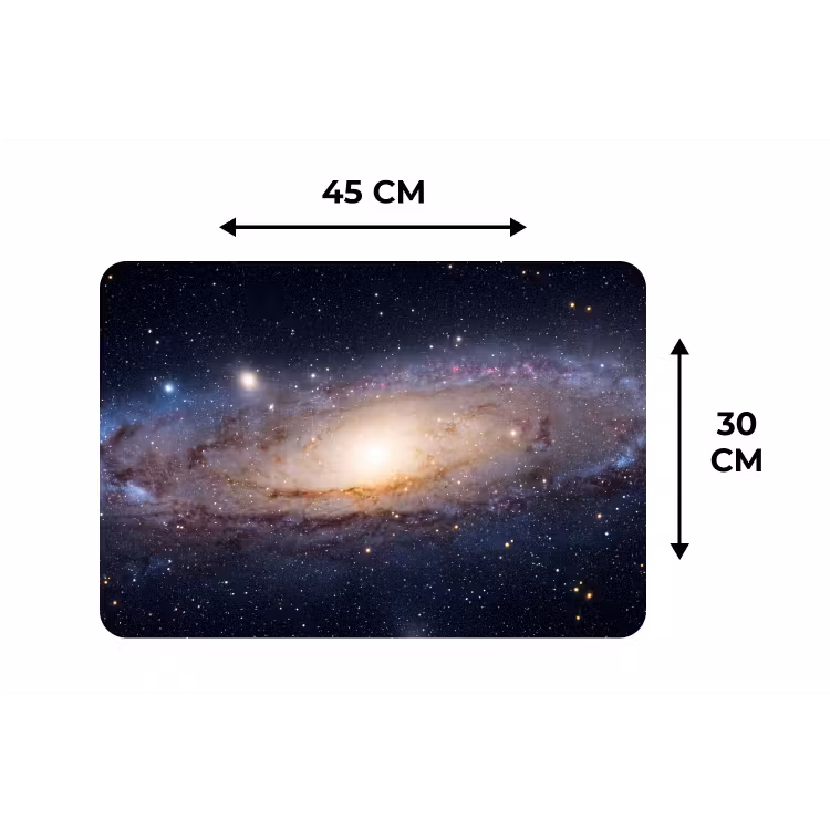 Tischset - 6 Stück - Galaxie – Weltraum – Kosmos - Sterrenstelsel - Ruimte - Kosmos Placemat vinyl groot