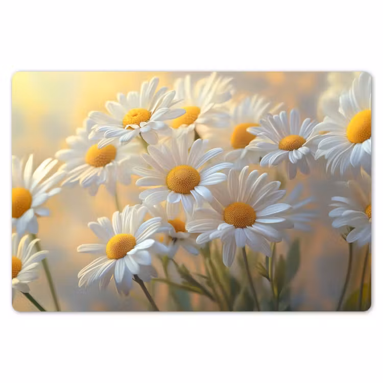 Madeliefjes - Wit - Zonlicht Placemat vinyl groot -zzsfeer1_Kitchenyeah-website
