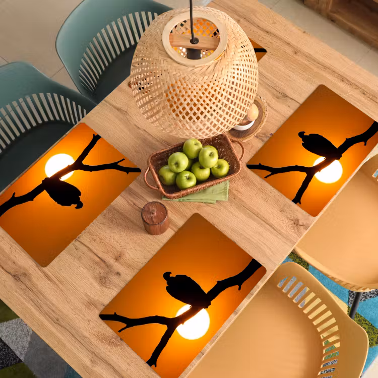 Gier - Tak - Zon - Oranje Placemat vinyl groot -zzsfeer5_Kitchenyeah-website