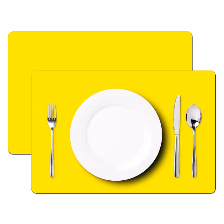 Geel - Citroen - Neon - Kleuren Placemat vinyl groot 368 -zzsfeer2_Kitchenyeah-website