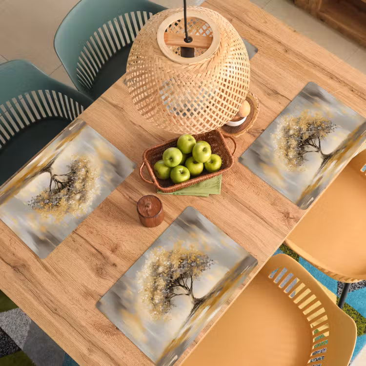 Schilderij - Boom - Abstract - Bladeren Placemat vinyl groot -zzsfeer5_Kitchenyeah-website