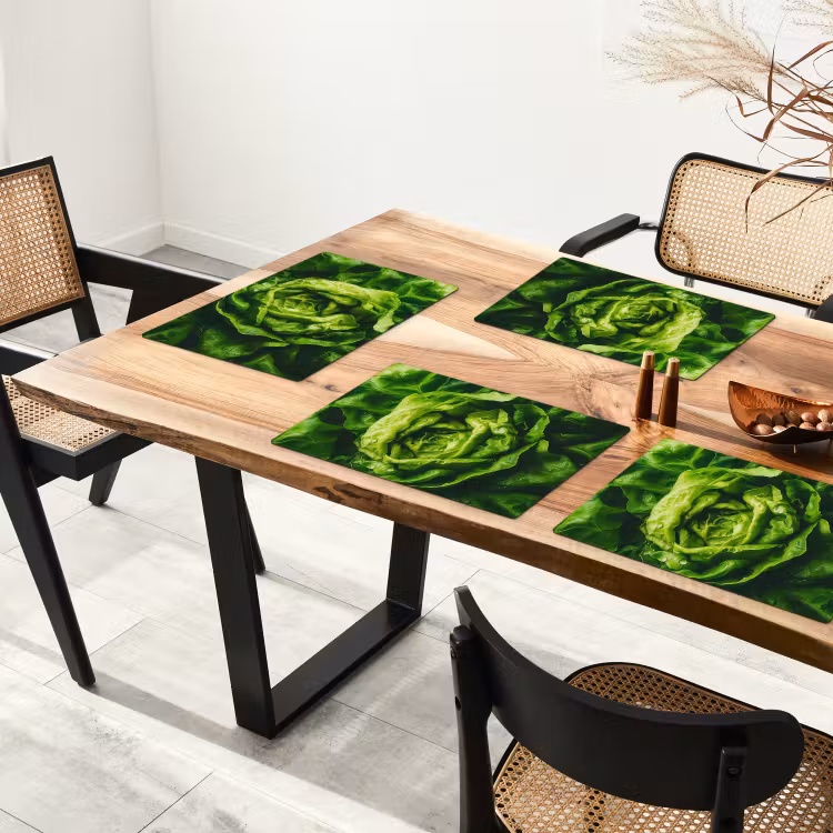 Groente - Sla - Groen Placemat vinyl groot -zzsfeer4_Kitchenyeah-website
