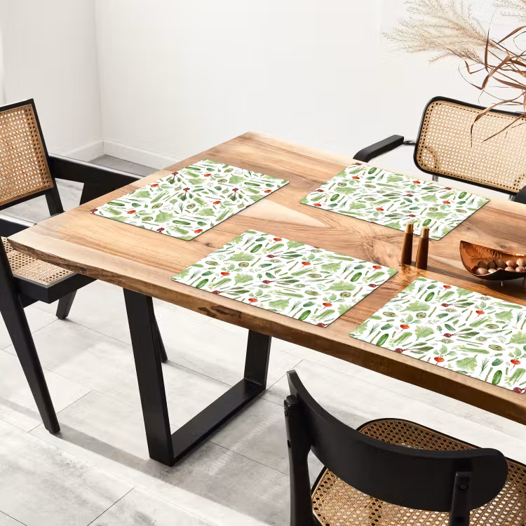 Groente - Patroon - Groen - Rood Placemat vinyl groot 368 -zzsfeer4_Kitchenyeah-website