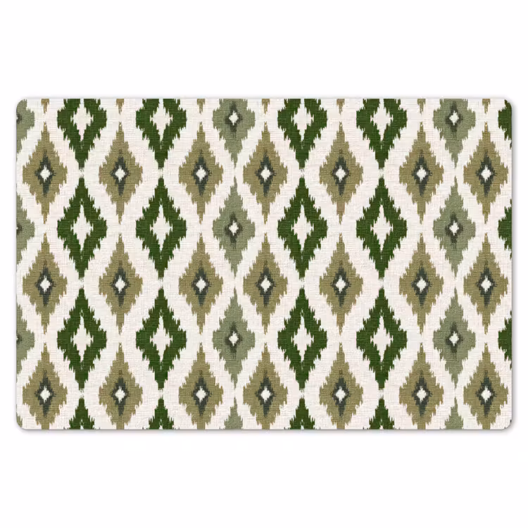 Geografisch - Ruitmotief - Groen Placemat vinyl groot 368 -zzsfeer1_Kitchenyeah-website