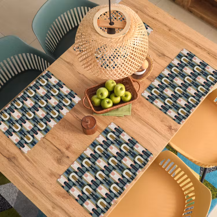 Geografisch - Modern - Kleurrijk Placemat vinyl groot 368 -zzsfeer5_Kitchenyeah-website