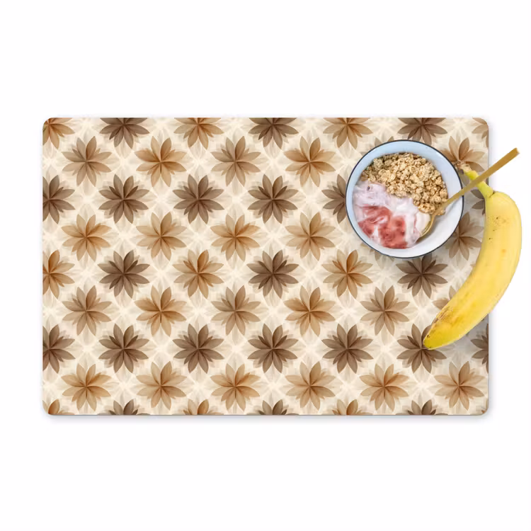 Geografisch - Patroon - Bruin Placemat vinyl groot 368 -zzzproduct_Kitchenyeah-website