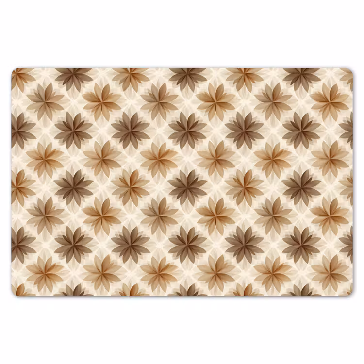 Geografisch - Patroon - Bruin Placemat vinyl groot 368 -zzsfeer1_Kitchenyeah-website