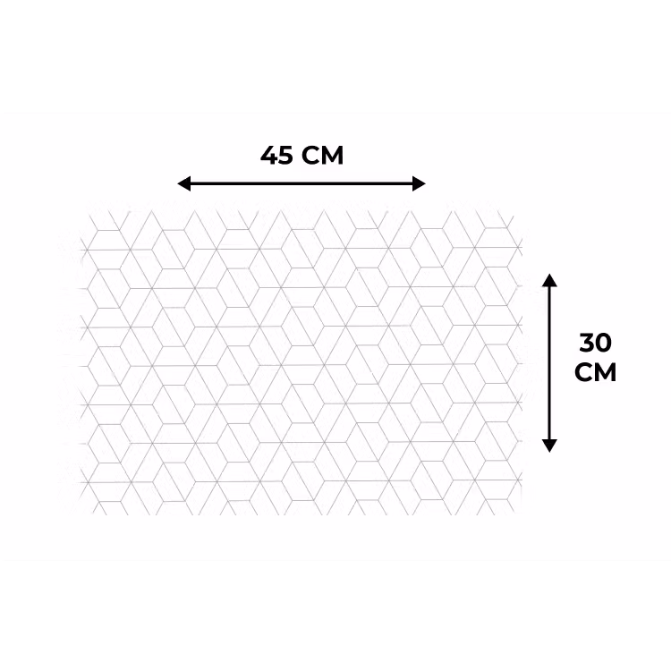 Geometrie - Lijn - Patroon Placemat vinyl groot 368 -specs