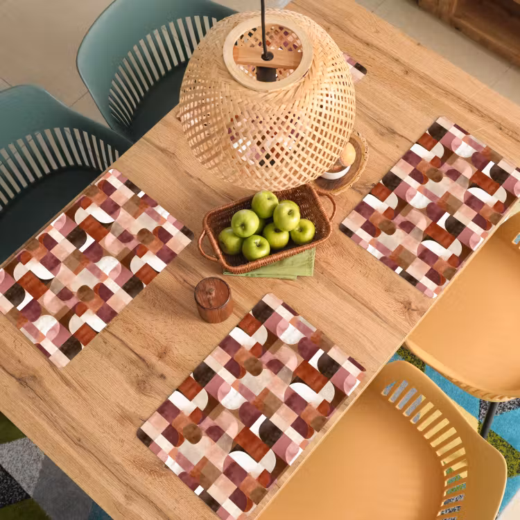 Geometrie - Modern - Retro Placemat vinyl groot 368 -zzsfeer5_Kitchenyeah-website