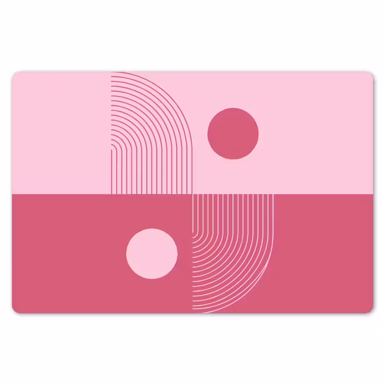 Geometrie - Patroon - Abstract - Roze - Modern Placemat vinyl groot -zzsfeer1_Kitchenyeah-website