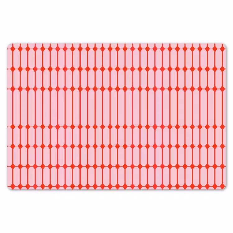 Geometrisch - Minimalistisch - Rood - Roze Placemat vinyl groot 368 -zzsfeer1_Kitchenyeah-website