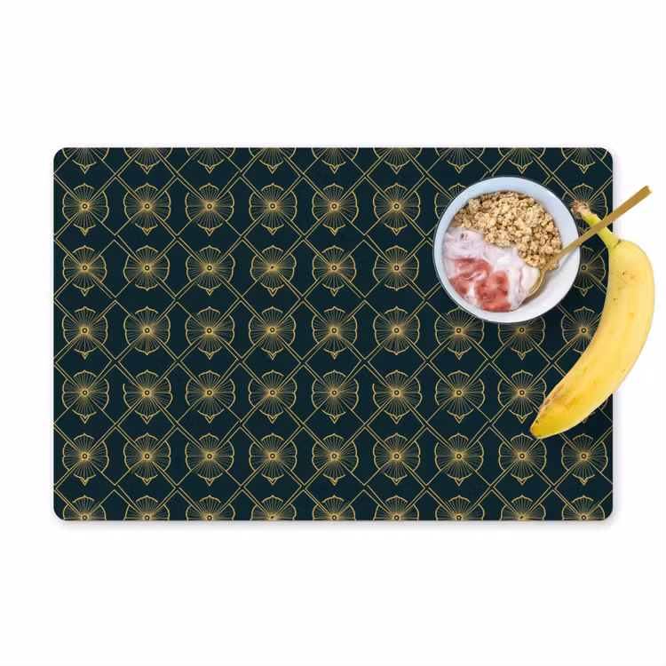 Geometrisch - Elegant - Groen Placemat vinyl groot 368 -zzzproduct_Kitchenyeah-website