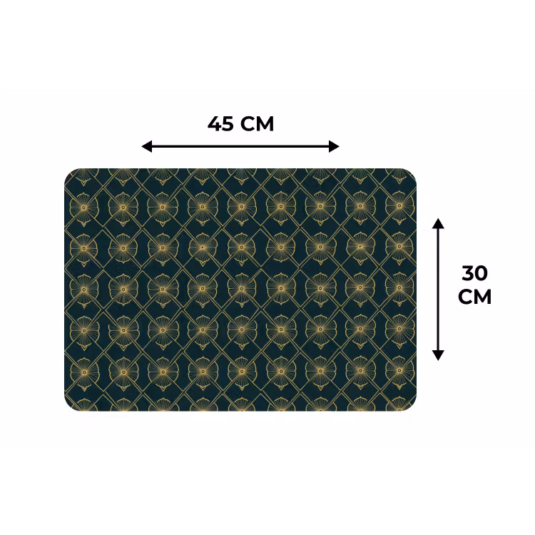 Geometrisch - Elegant - Groen Placemat vinyl groot 368 -specs