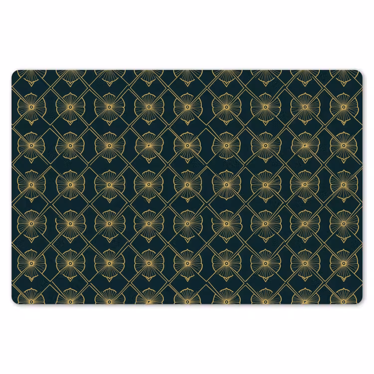Geometrisch - Elegant - Groen Placemat vinyl groot 368 -zzsfeer1_Kitchenyeah-website