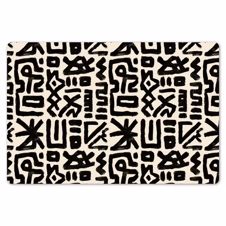 Geometrisch - Figuren - Zwart Placemat vinyl groot 368 -zzsfeer1_Kitchenyeah-website