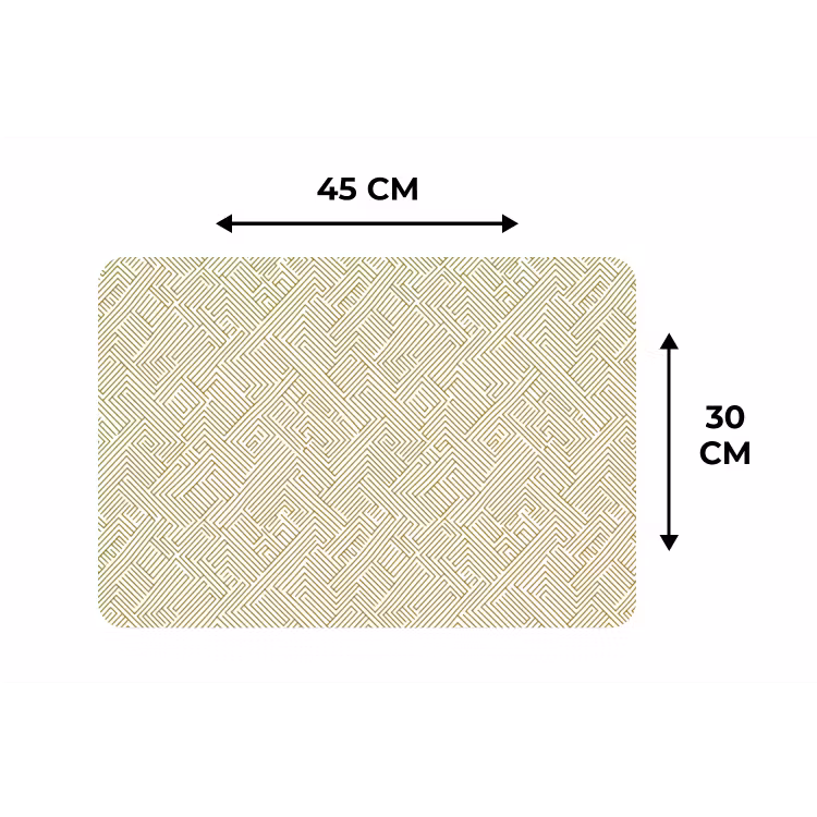 Geometrisch - Lijnen - Groen Placemat vinyl groot 368 -specs
