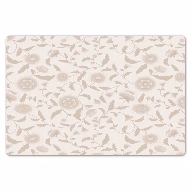 Sierlijk - Bloemen - Beige Placemat vinyl groot 368 -zzsfeer1_Kitchenyeah-website