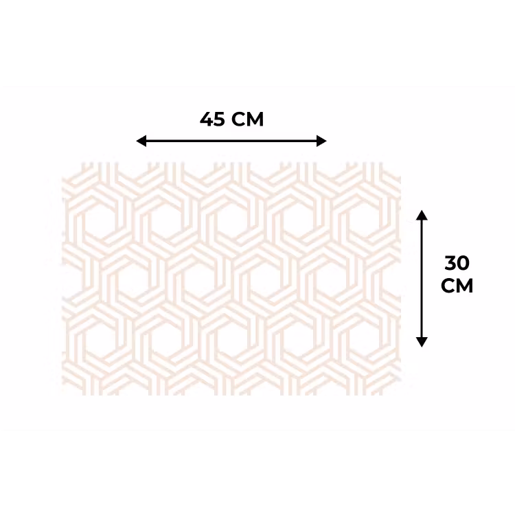 Design - Geometrie - Patroon Placemat vinyl groot 368 -specs