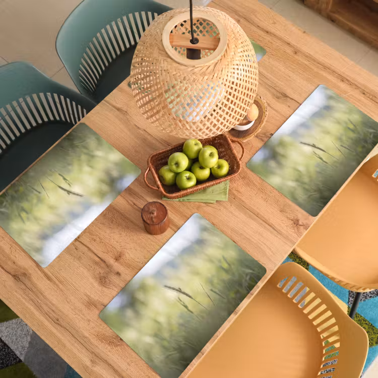 Graan - Aar - Natuur - Groen - Detail Placemat vinyl groot -zzsfeer5_Kitchenyeah-website