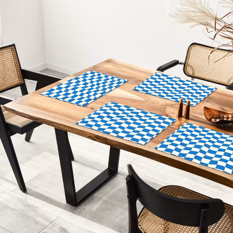 Golvend - Patroon - Blauw Placemat vinyl groot 368 -zzsfeer4_Kitchenyeah-website