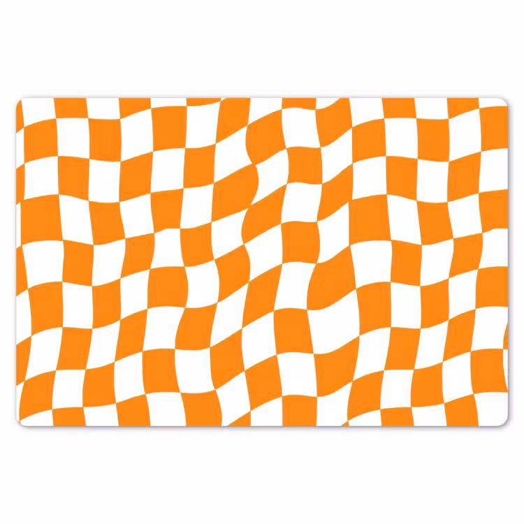 Golvend - Patroon - Oranje Placemat vinyl groot 368 -zzsfeer1_Kitchenyeah-website
