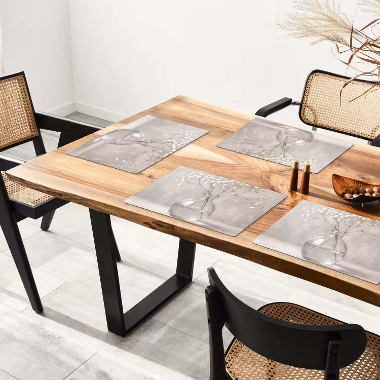 Gipskruid - Vaas - Wit Placemat vinyl groot -zzsfeer4_Kitchenyeah-website