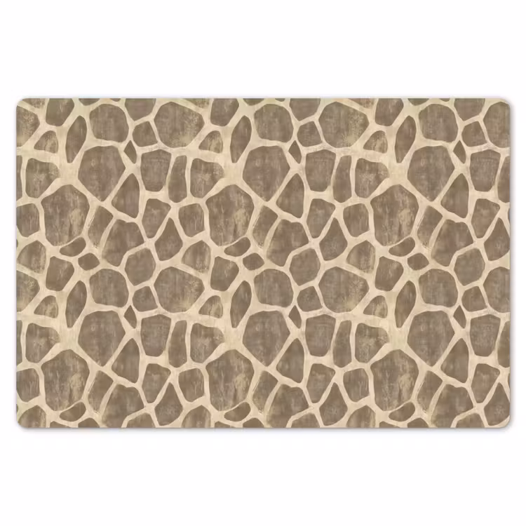 Giraf - Patroon - Beige - Bruin Placemat vinyl groot 368 -zzsfeer1_Kitchenyeah-website