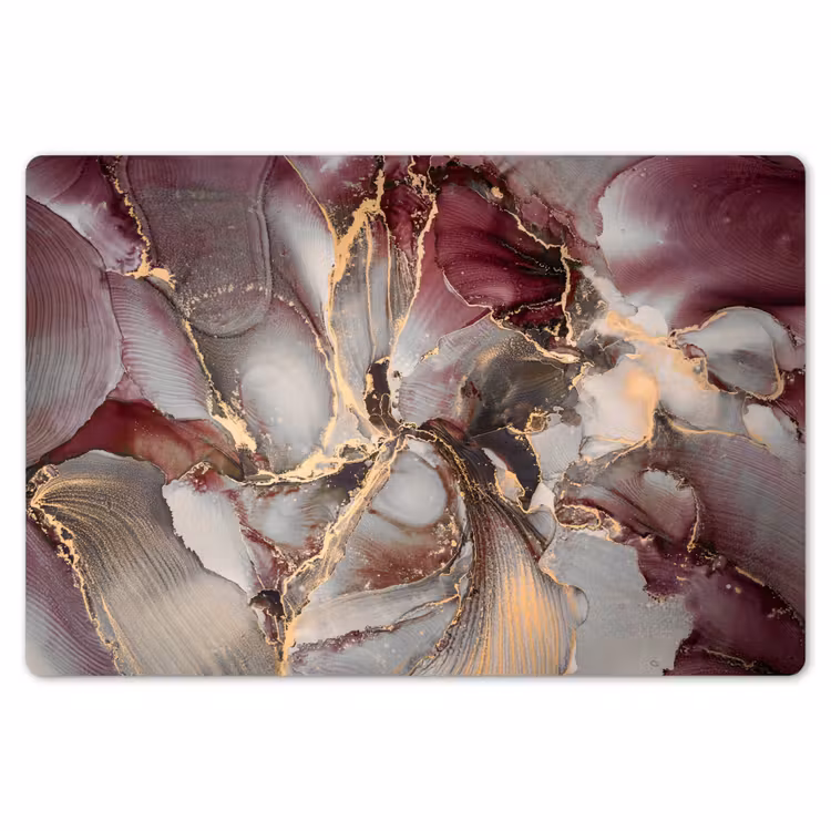 Goud - Marmer - Paars Placemat vinyl groot -zzsfeer1_Kitchenyeah-website