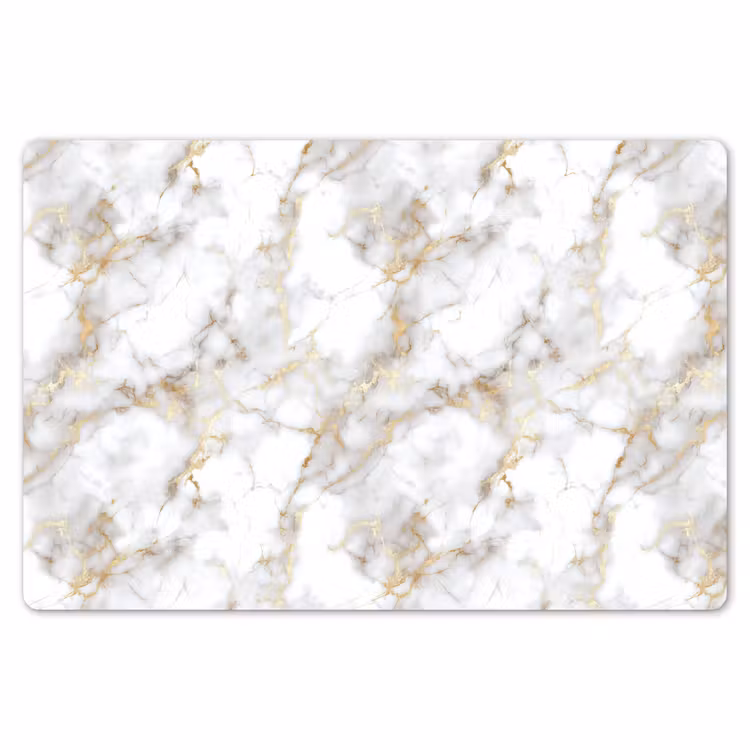 Gouden aders - Marmer - Wit Placemat vinyl groot 368 -zzsfeer1_Kitchenyeah-website