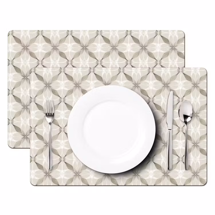 Grafisch - Patroon - Grijs Placemat vinyl groot 368 -zzsfeer2_Kitchenyeah-website