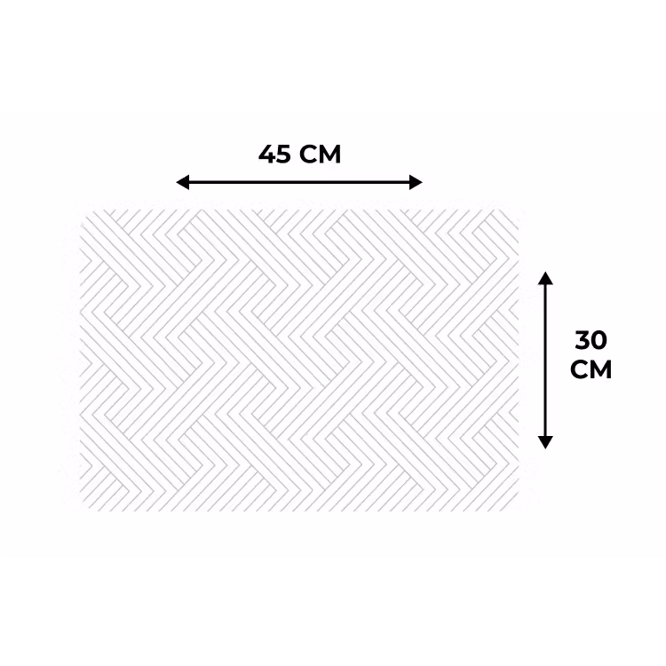 Grafisch - Patroon - Modern Placemat vinyl groot 368 -specs